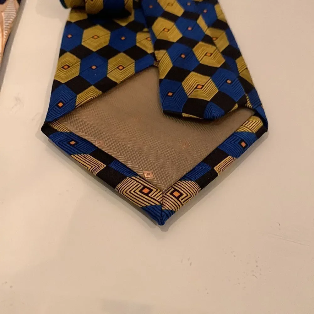 Pair of Hand Made 100% Silk Ties